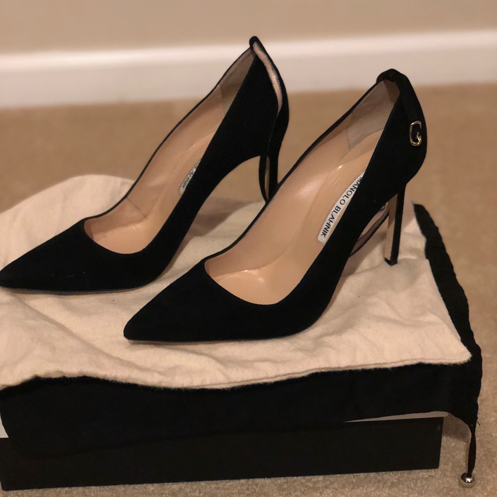 Holiday Ready! Black Suede Pumps
